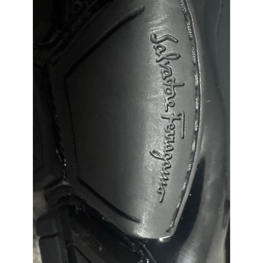 Salvatore‎ Ferragamo Parigi Cobalto Patent Leather Driver Loafers 6.5 EE New - Picture 9 of 10